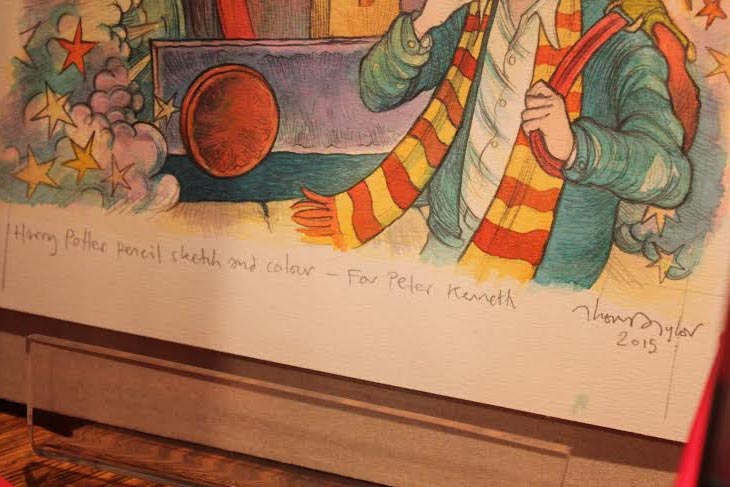 Cover art color sketch of Philosopher's Stone by Thomas Taylor dedicated to Peter