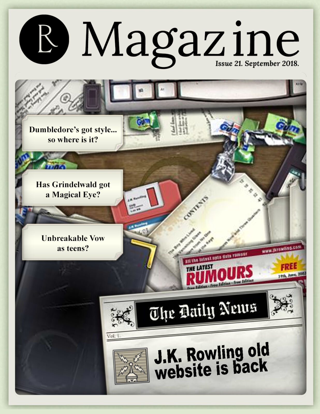 The Rowling Library Magazine #21 (September 2018): J.K. Rowling's old website is back
