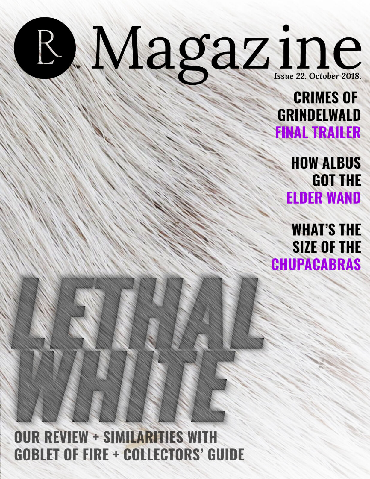 The Rowling Library Magazine #22 (October 2018): Lethal White