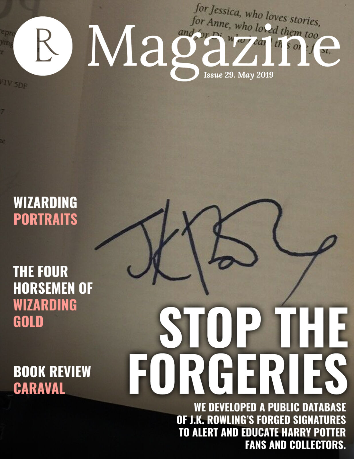 The Rowling Library Magazine #29 (May 2019): Stop the forgeries