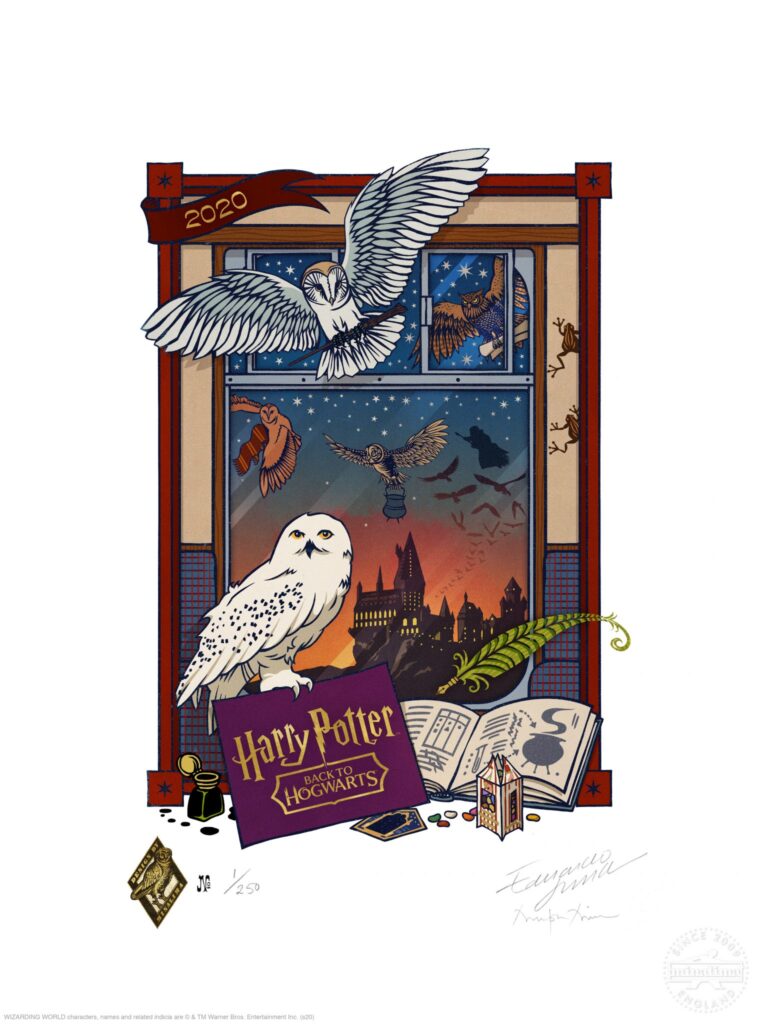 designed by MinaLima in celebration of the first virtual Back to Hogwarts.