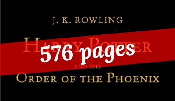 Harry Potter and the Order of the Phoenix - Illustrated Edition will have 576 pages