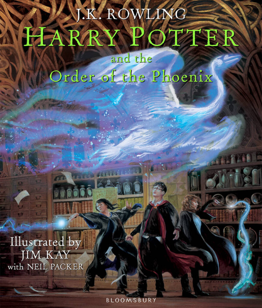 Cover for the illustrated edition of Harry Potter and the Order of the Phoenix