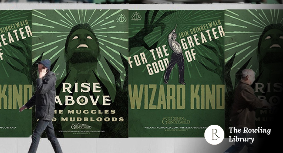 Propaganda posters to promote Fantastic Beasts: The Crimes of Grindelwald - Grindelwald's Side
