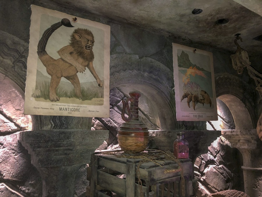 Adult manticore in Harry Potter Wizarding World