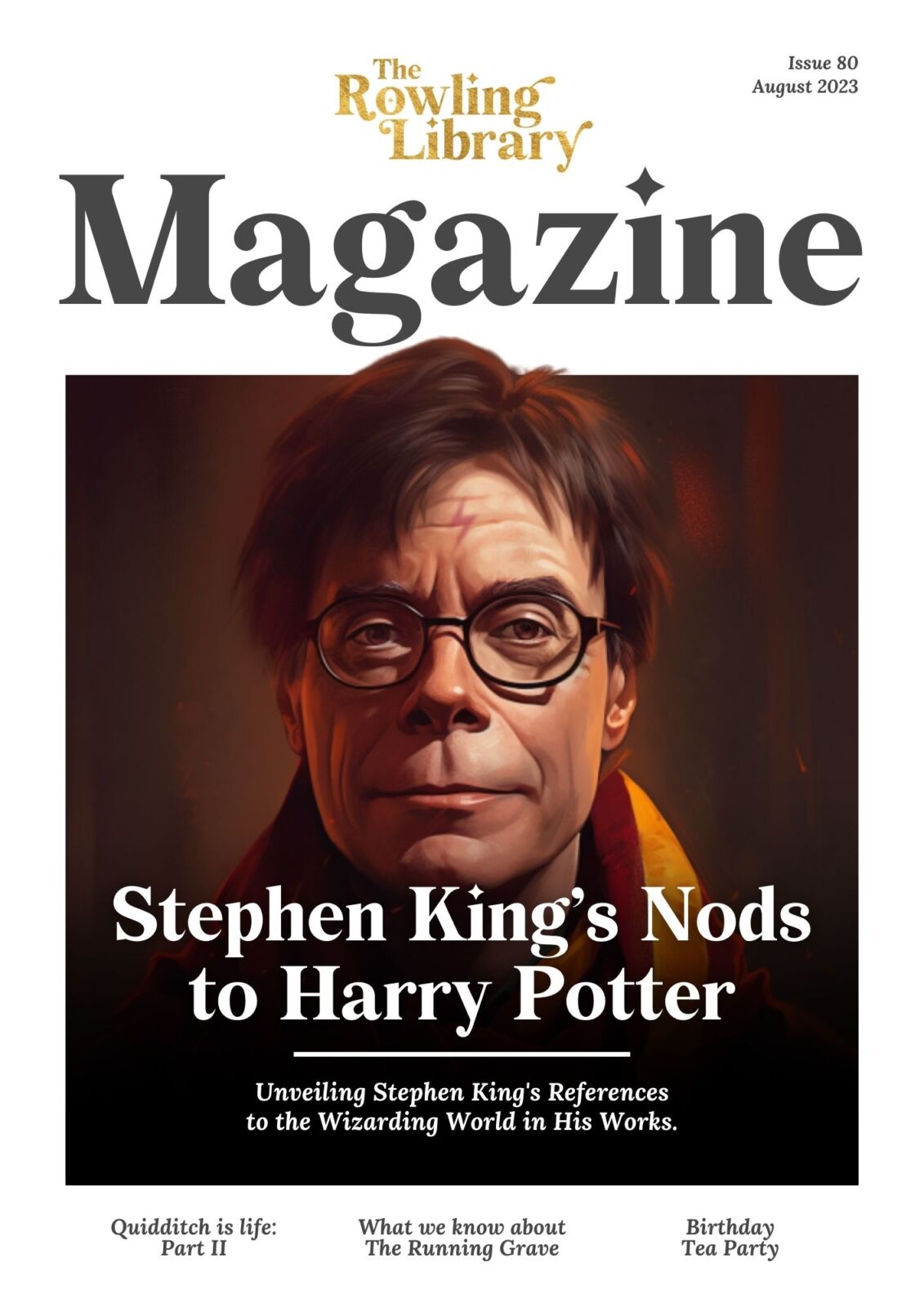 The Rowling Library Magazine #80 (August 2023): Stephen King's Nods to Harry Potter
